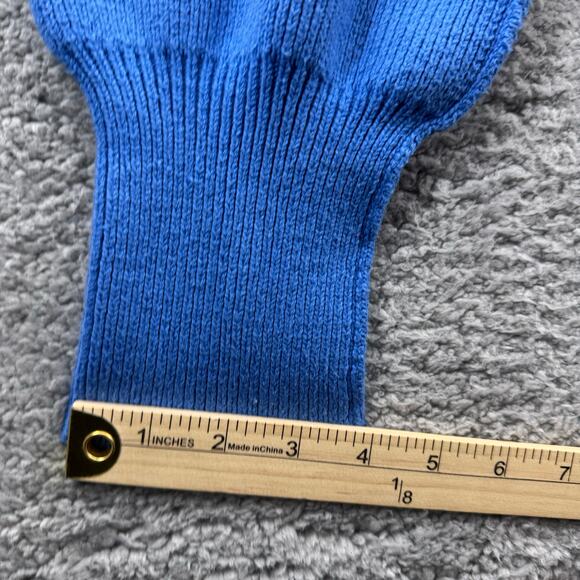 Free People Oversized Sweater Women’s Medium Blue Relaxed Ribbed Knit Cropped - Picture 8 of 11